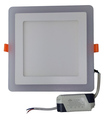 EMB. PANEL LED HALF. 12+6. 32K. ORANGE 8´´. 80 L/W. 85/265VOLTS. CUAD.