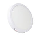 PANEL SUPERFICIAL CIRCULAR LED HALF - 6WATTS - 65K AL. 80 L/W 85/265 VOLTS.