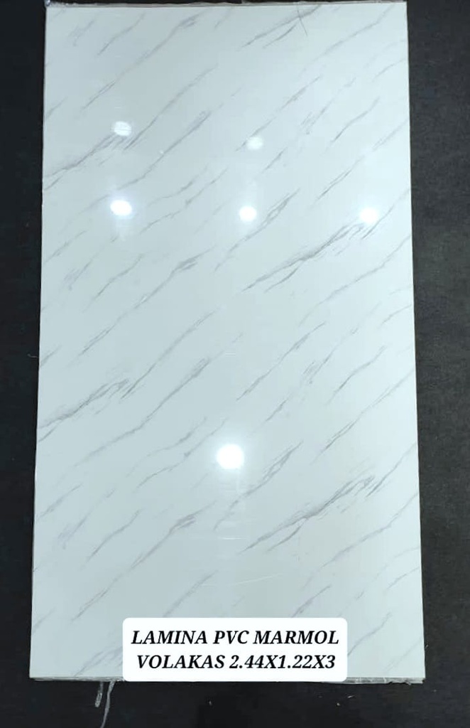 Mármol de PVC (2,44 x 1,22 x 3mm)