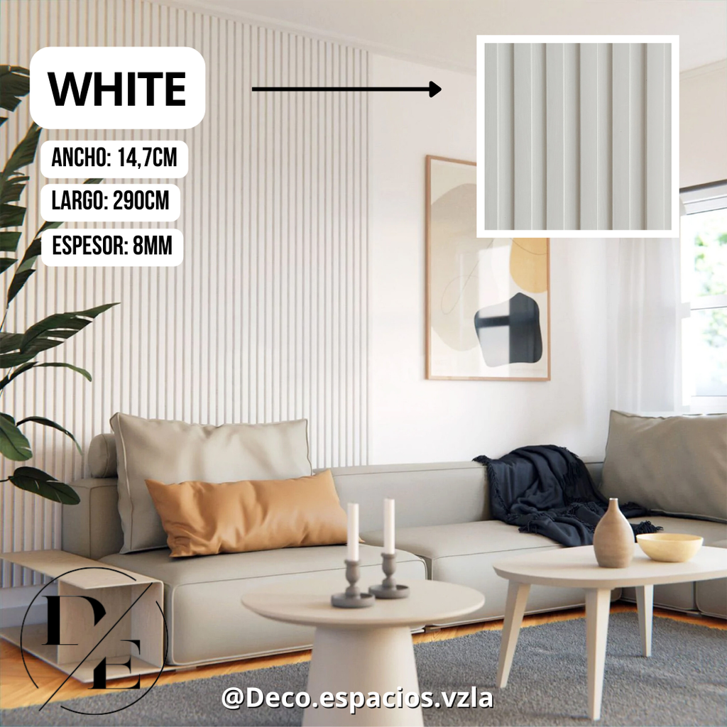 Wall Panel Modelo Flat (2,50 x 15 x 9mm) Pieza 0,43 mt²