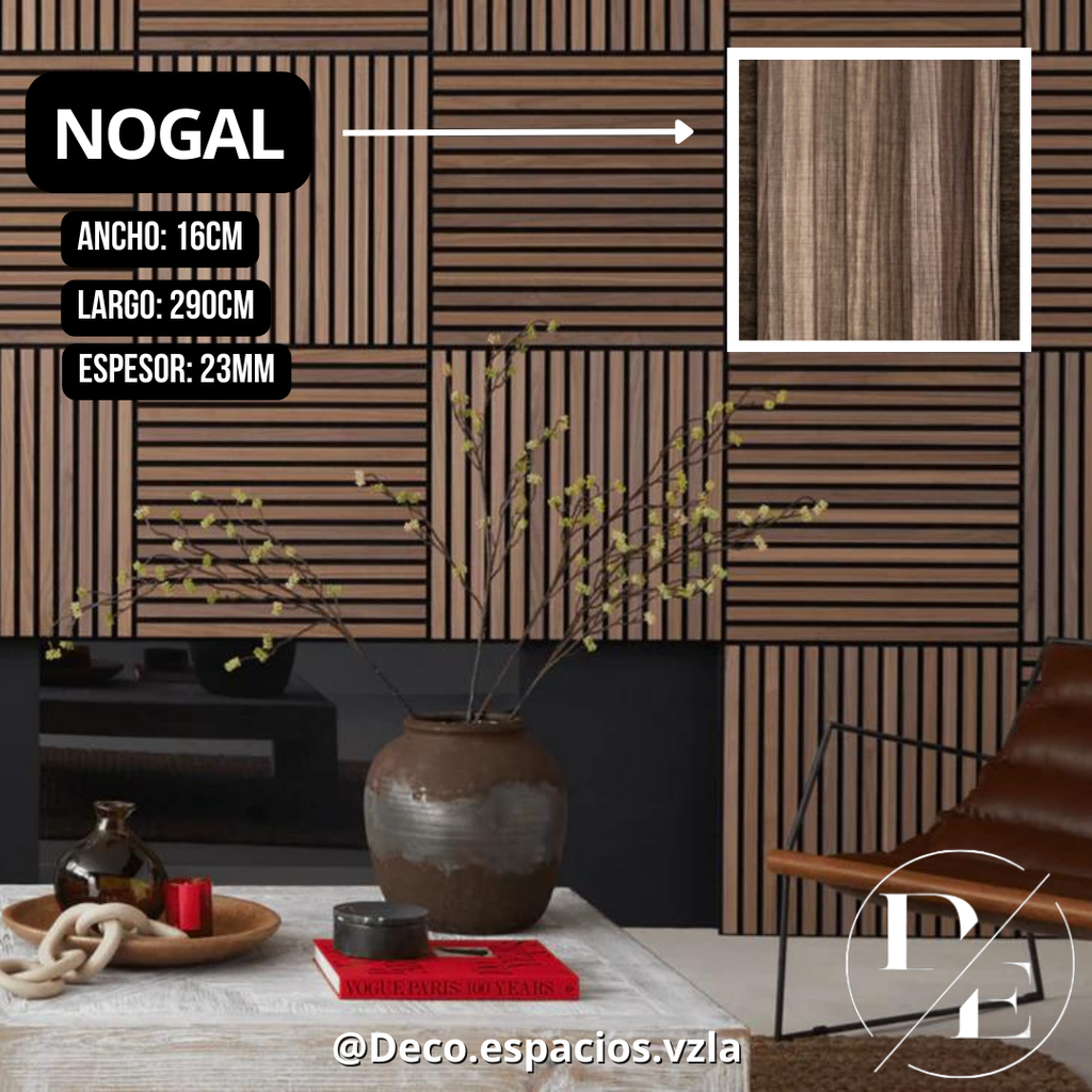 Wall Panel Modelo Square (2,50 x 16,0 x 23mm) Pieza 0,46 mt²