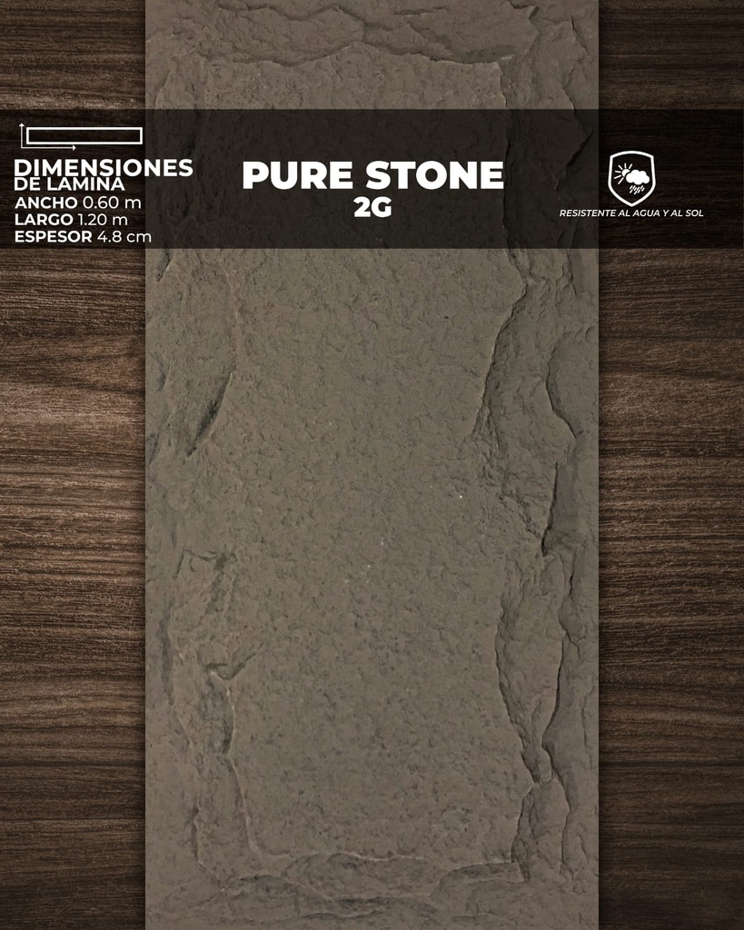 LAMINA TIPO PIEDRA NATURAL (PU STONE)(1,20 x 60 x 4,8)