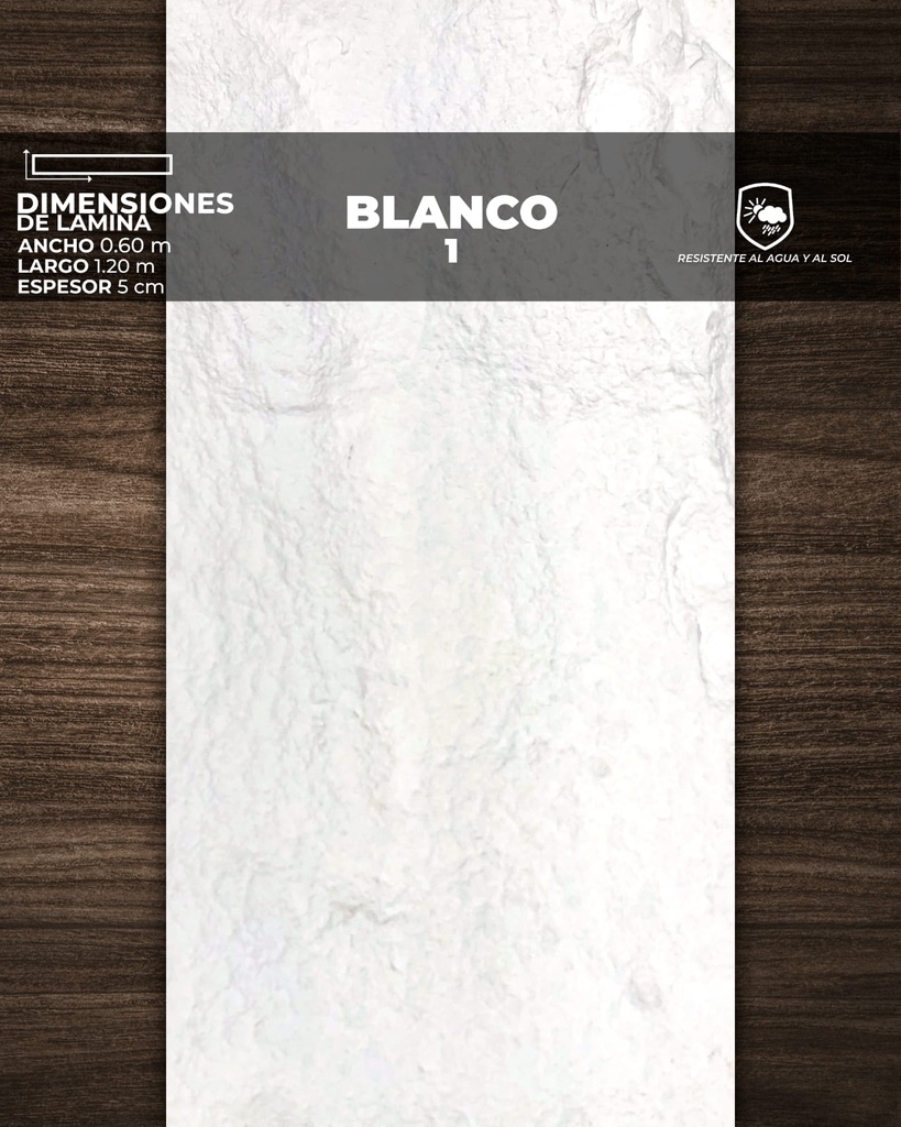 LAMINA TIPO PIEDRA MODELO VALLEY (PU STONE) (1,20 x 60 x 5)