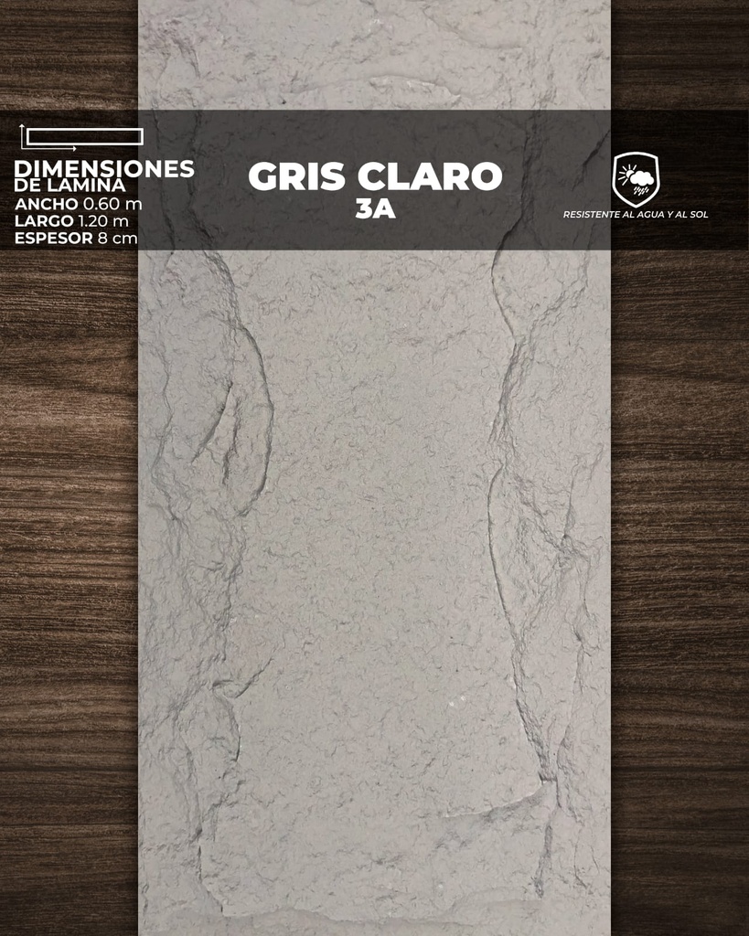 LAMINA TIPO PIEDRA MOUNTAIN (PU STONE)(1,20 x 60 x 8)