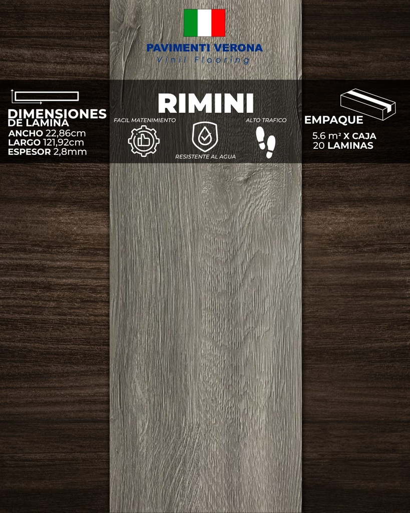 Piso de Vinil Pavimenti Verona 2.8mm