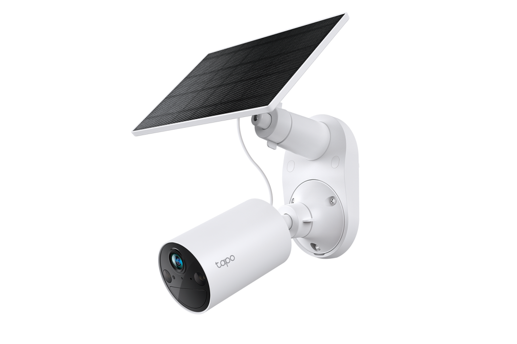 Link-Kit SolarCam C402, cámara de batería para exteriores con base de panel solar, inalámbrica, 1080P.