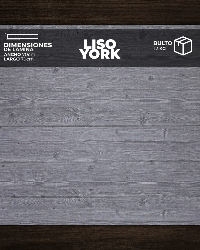 [LS0108] PANEL 3D LISO YORK (0,70cm x 0,70cm)