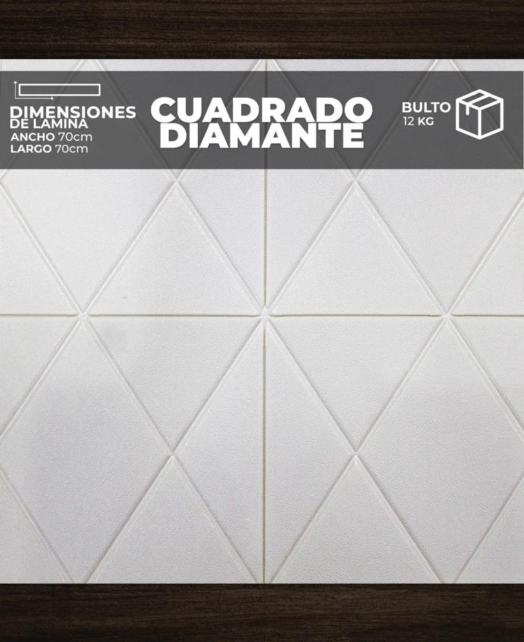 [CA0104] PANEL 3D CUADRO DIAMANTE (0,60cm x 0,60cm)