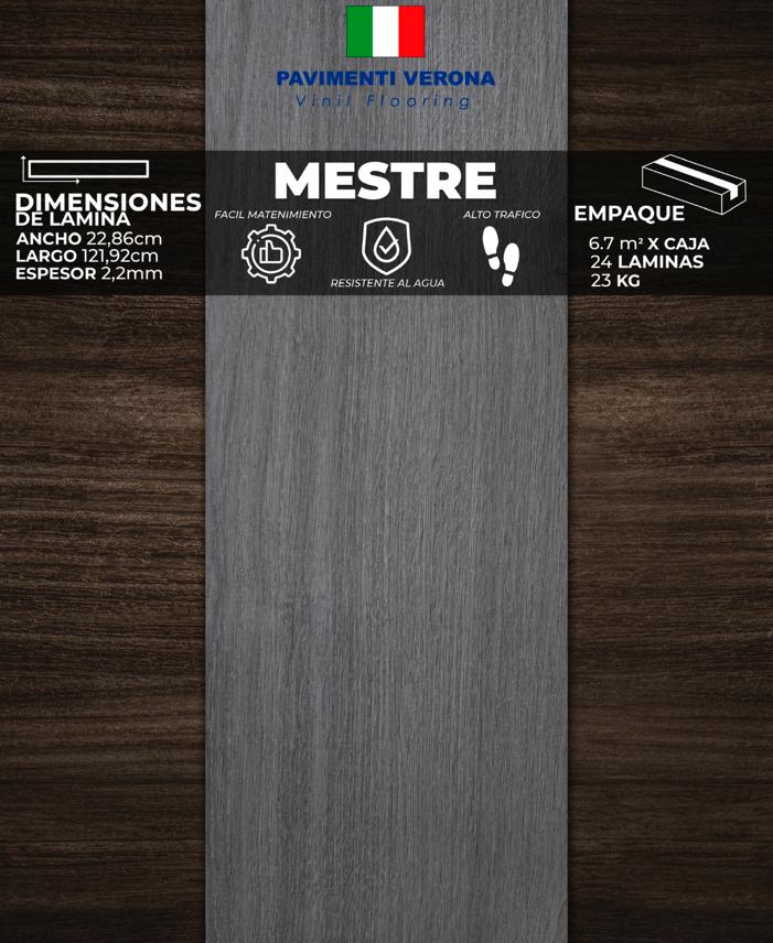 [PV0007] PISOS VINIL PAVIMENTI VERONA (MESTRE) 2,2mm (6,7m2/Caja) (Precio/mt² Con Pegamento) 