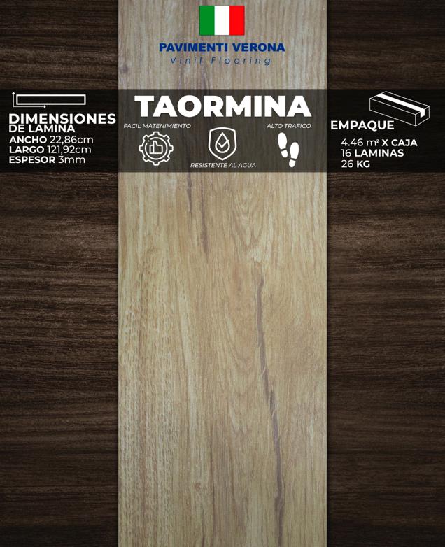 [PV0010] PISOS VINIL PAVIMENTI VERONA (TAORMINA) 3mm (4,46m2/Caja)  (Precio/mt² Con Pegamento)