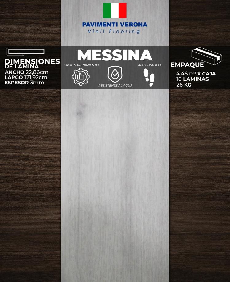 [PV0011] PISOS VINIL PAVIMENTI VERONA (MESSINA) 3mm (4,46m2/Caja) (Precio/mt² Con Pegamento)