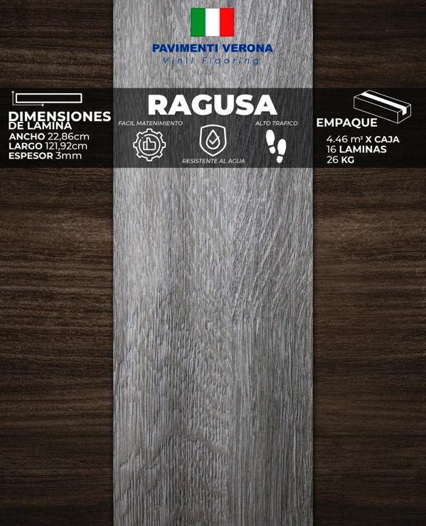 [PV0015] PISOS VINIL PAVIMENTI VERONA (RAGUSA) 3mm (4,46m2/Caja) (Precio/mt² Con Pegamento)