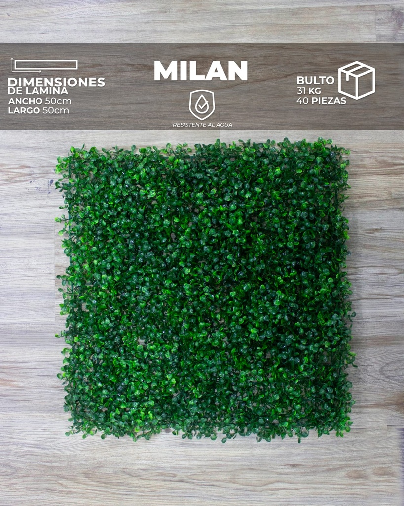 [WT0004] WALL PLANT MILAN (50x50x3cm)
