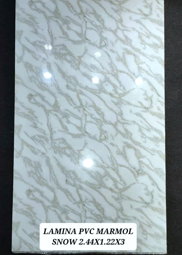 Mármol de PVC (2,44 x 1,22 x 3mm)