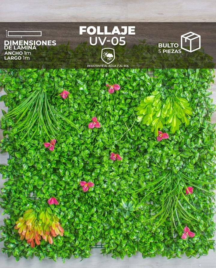 Wall Plant Modelos de Proteccion UV Exteriores (1mt x 1mt)