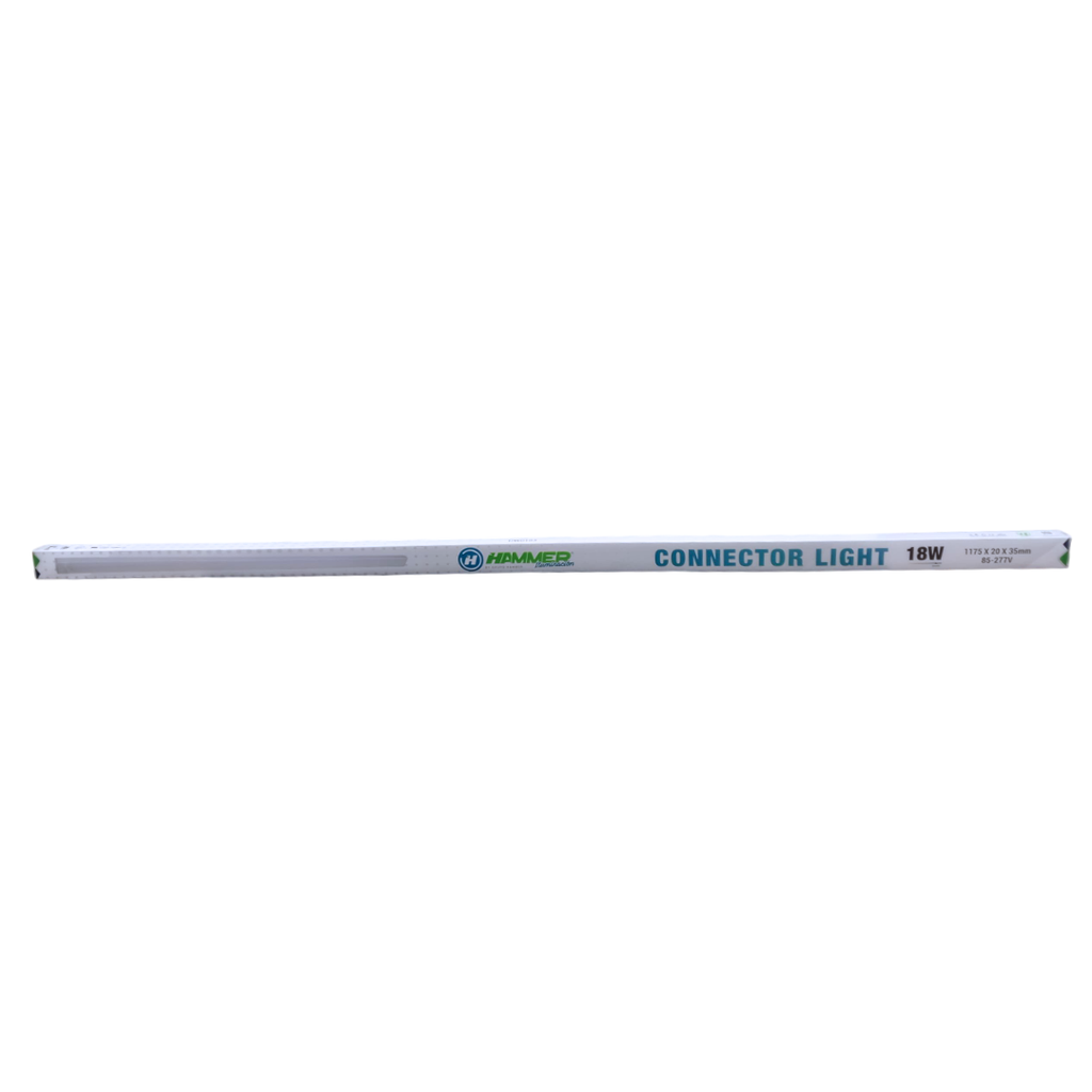 [DW0103] LUMINARIA CONECTOR 6500K / 117CM / 18W / 85-277V / 110LM*W / PVC / CHIPS SMD / INCLUYE CONECTOR ELECTRICO Y FIJADORES 