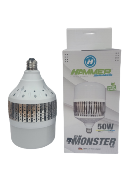 [QPBJ-50W] BULBO LED MONSTER - 50W - E27 - 65K  - 100L/W - 40.000 HORAS - 85/265 VOLTS
